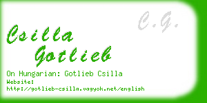 csilla gotlieb business card